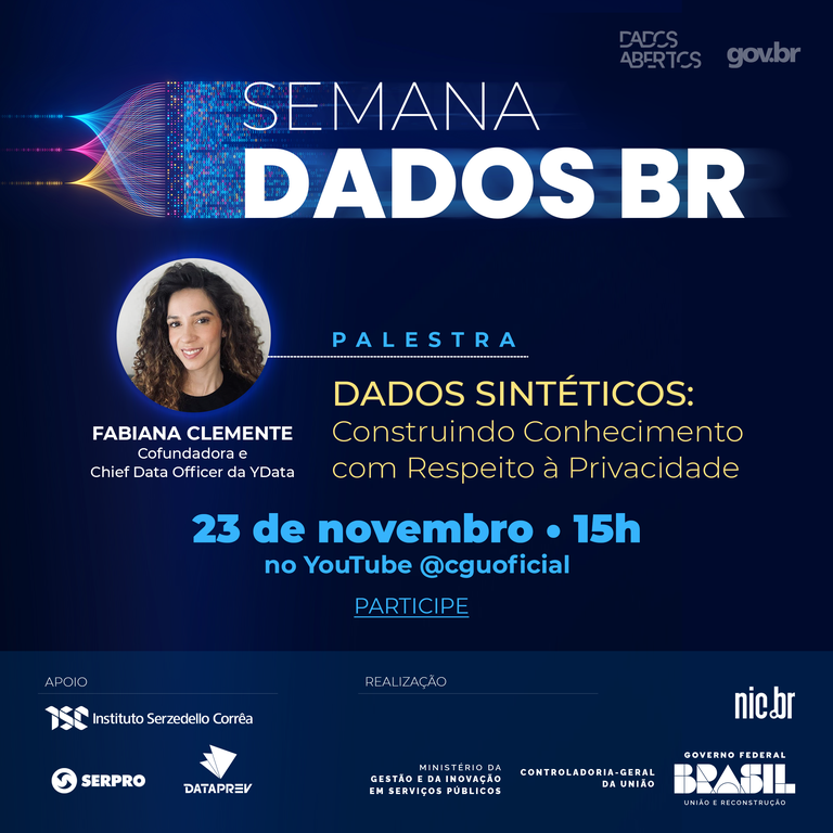 Read more about the article BR Data Week: CGU promotes lecture on the use of synthetic data