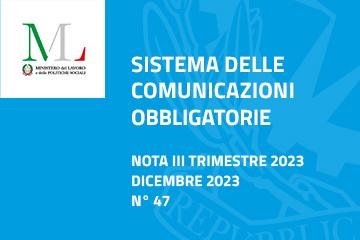 Read more about the article Mandatory Communications, the Note relating to the third quarter of 2023 has been published