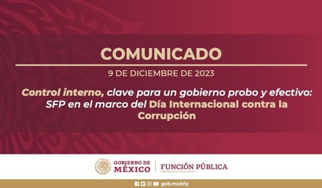 Read more about the article Internal control, key to an honest and effective government: SFP within the framework of International Anti-Corruption Day