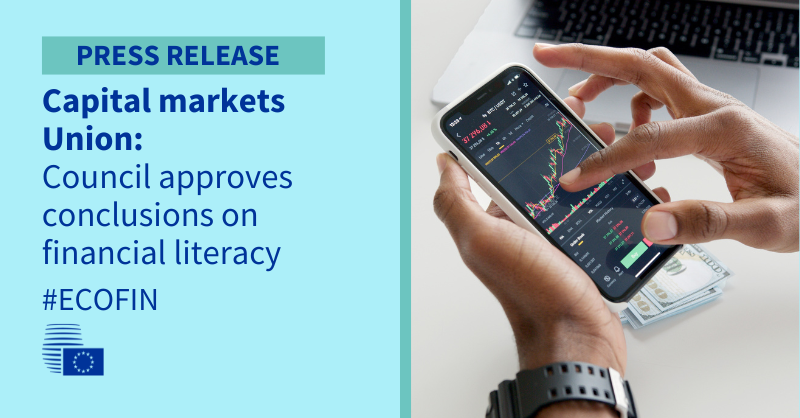 Read more about the article Capital markets Union: Council approves conclusions on financial literacy