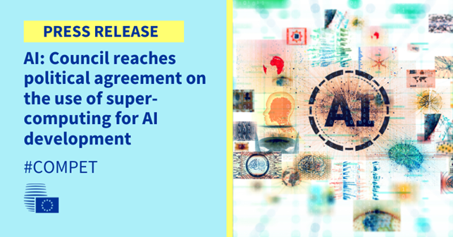 Read more about the article AI: Council reaches political agreement on the use of super-computing for AI development