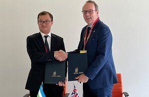 Read more about the article UKIPO signs MoU with Ministry of Justice, Uzbekistan