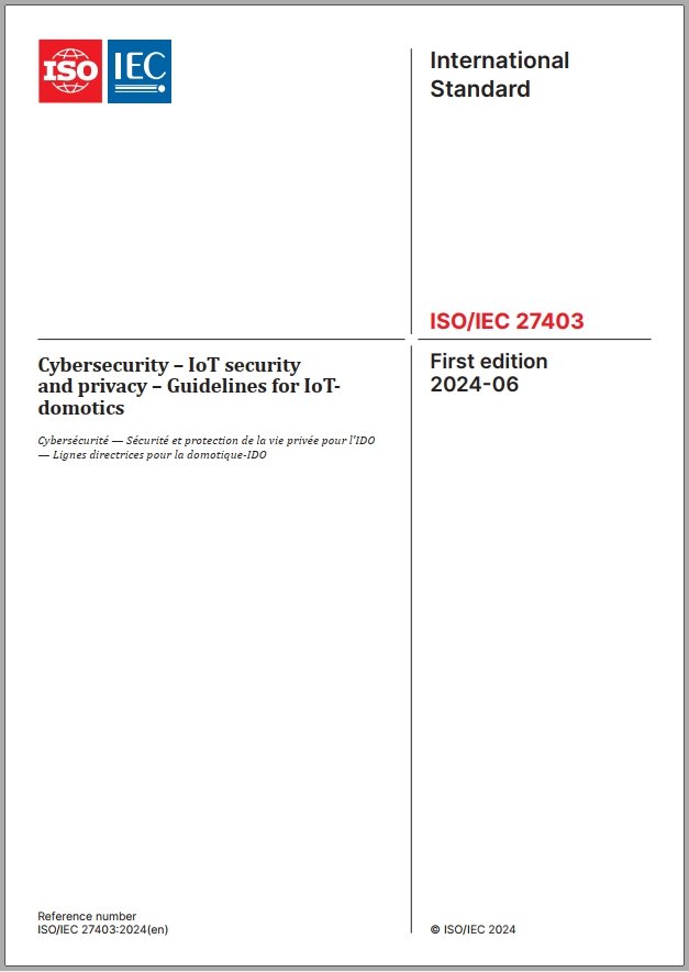 Read more about the article The international standard “Cybersecurity IoT Security and Privacy Home IoT Guidelines” was officially released