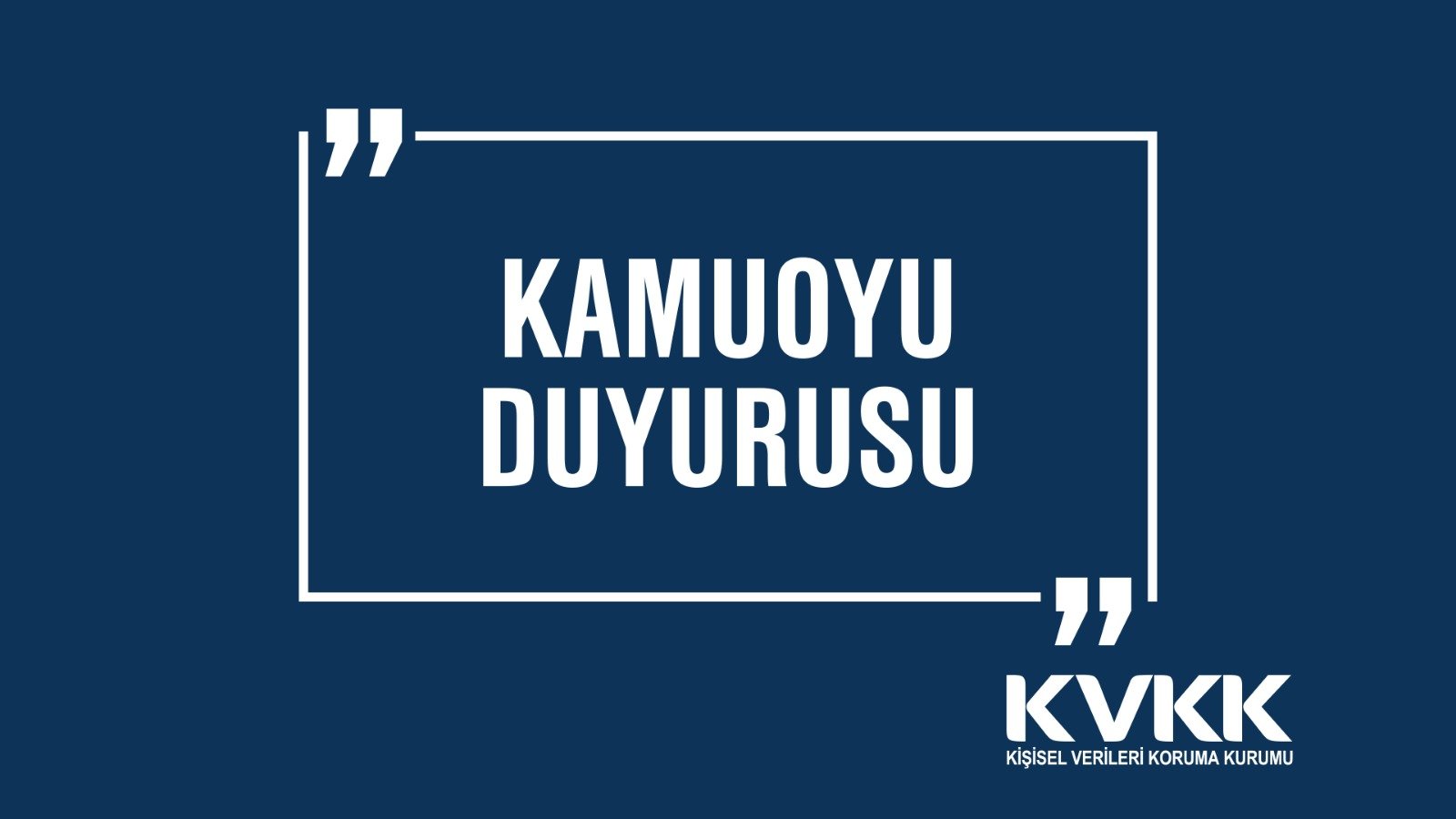 Read more about the article Public Announcement on “Personal Data Processing Activities Carried Out by Research Companies Using the “Random Dial Telephone Interview Method” for the Purpose of Conducting Statistical Research”